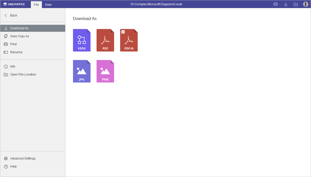File tab
