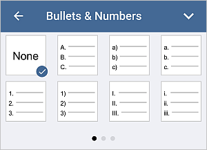 Numbered list