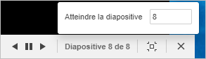 Boutons en mode Diaporama