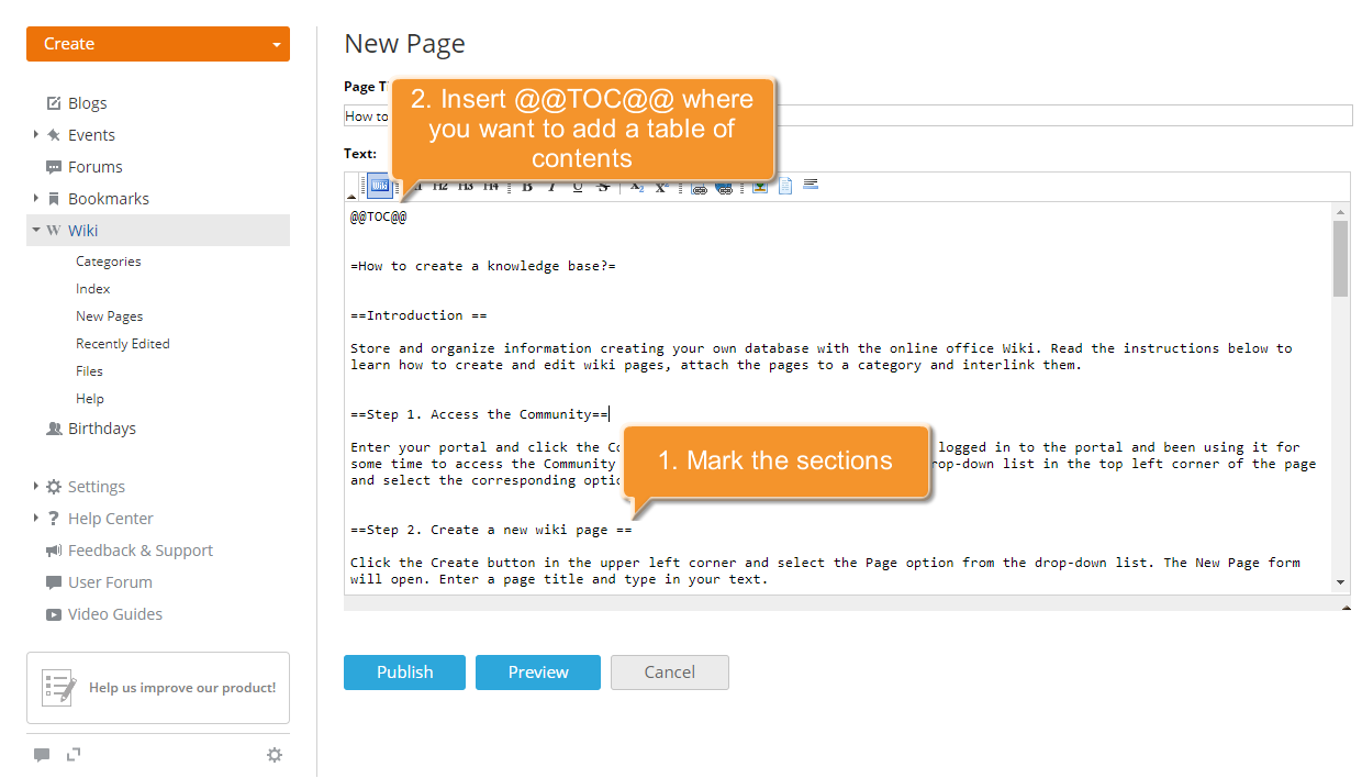 How to create a knowledge base? Step 4