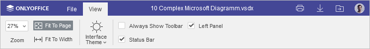 View tab